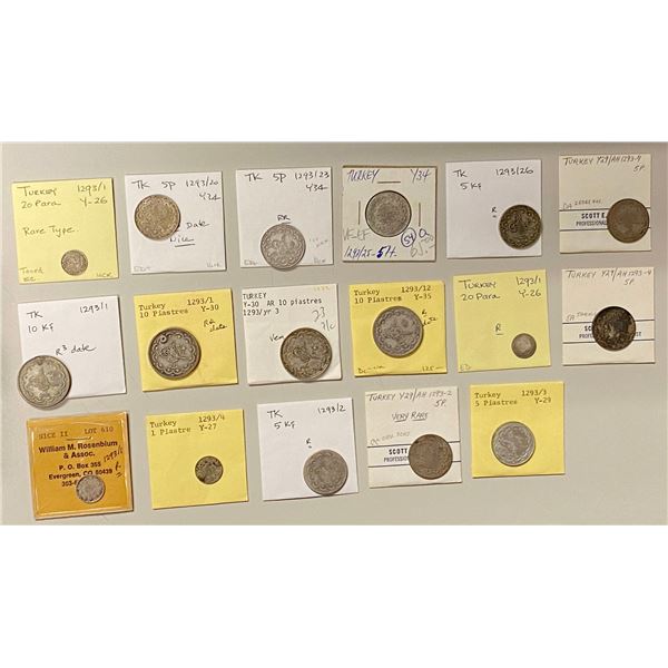 TURKEY: LOT of 17 coins