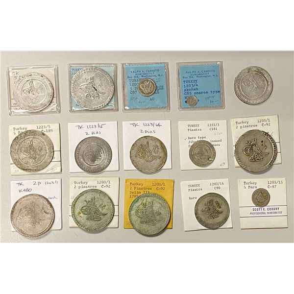 TURKEY: LOT of 15 coins