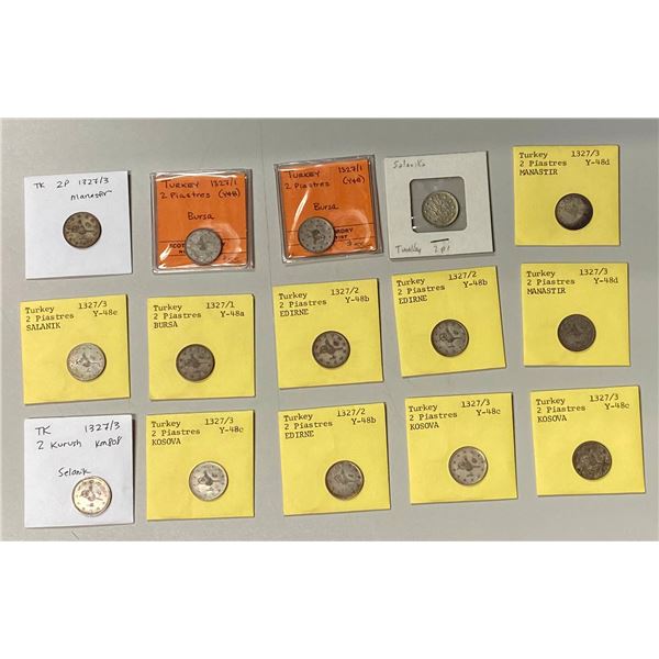 TURKEY: LOT of 15 coins