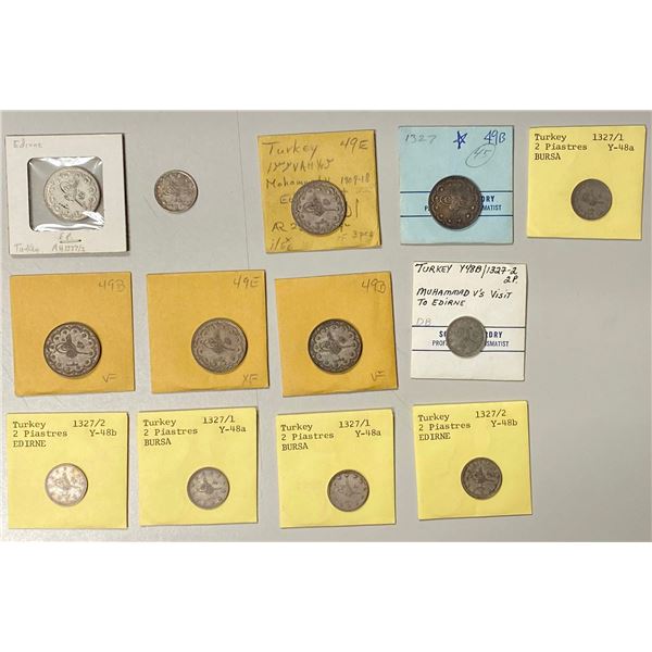 TURKEY: LOT of 13 coins