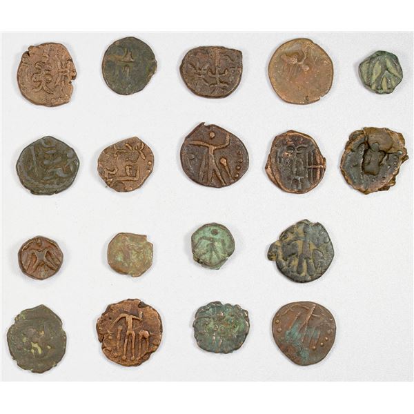 KOTA: LOT of 18 copper coins