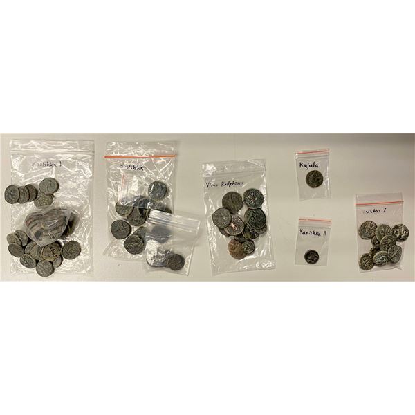 KUSHAN: LOT of 73 bronzes