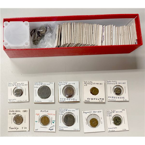 KUTCH: LOT of 67 copper coins