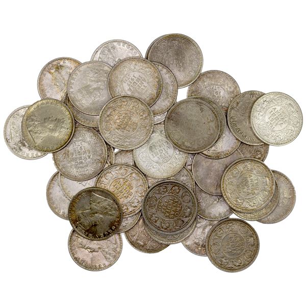 BRITISH INDIA: LOT of 46 coins