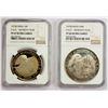 Image 1 : INDIA: Republic, LOT of 2 NGC-certified coins, 1975-B, NGC PF67 Ultra Cameo