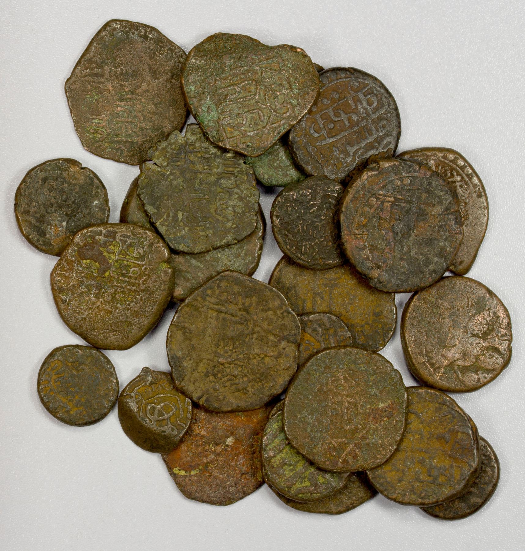 Copper Shell Coin GEORGIA: LOT of 24 copper coins - Stephen Album Rare Coins