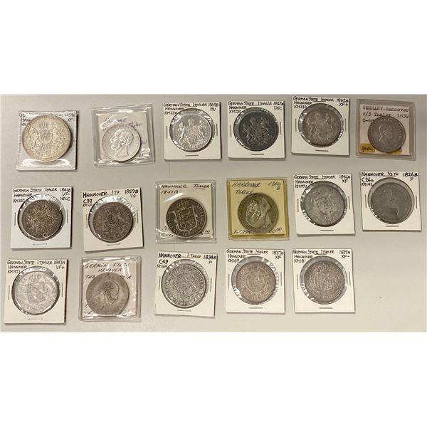HANOVER: LOT of 17 coins