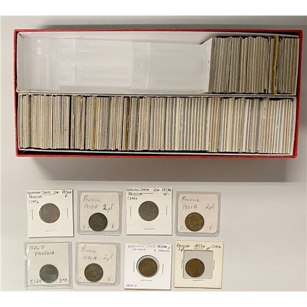 PRUSSIA: LOT of 155 coins