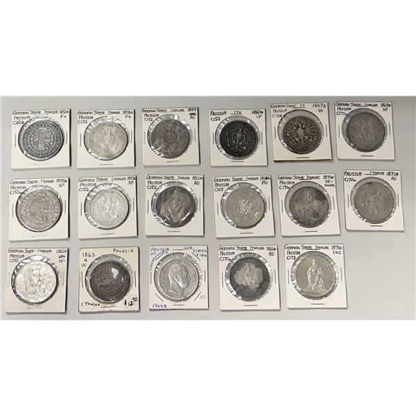 PRUSSIA: LOT of 17 coins