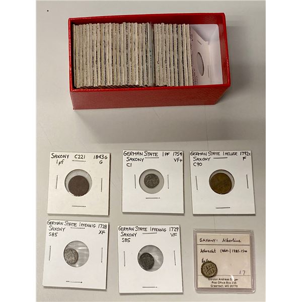 SAXONY: LOT of 38 coins