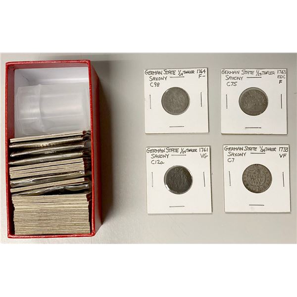 SAXONY: LOT of 25 coins