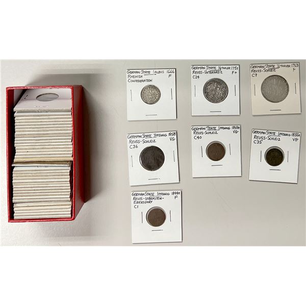 GERMAN STATES: LOT of 43 coins