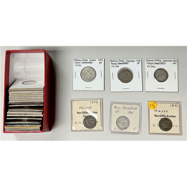 GERMAN STATES: LOT of 27 coins