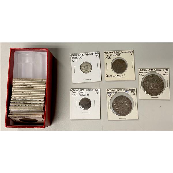 GERMAN STATES: LOT of 27 coins