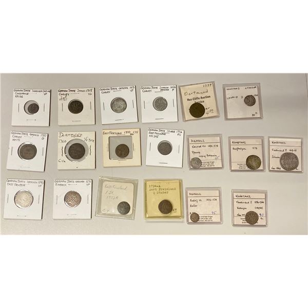 GERMAN STATES: LOT of 19 coins