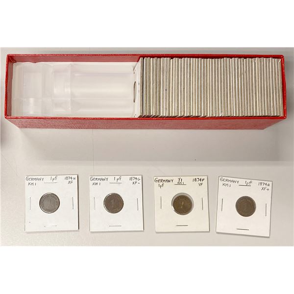 GERMANY: LOT of 52 coins