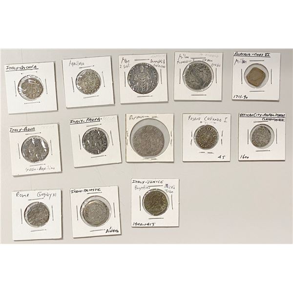 ITALIAN STATES: LOT of 13 hammered coins