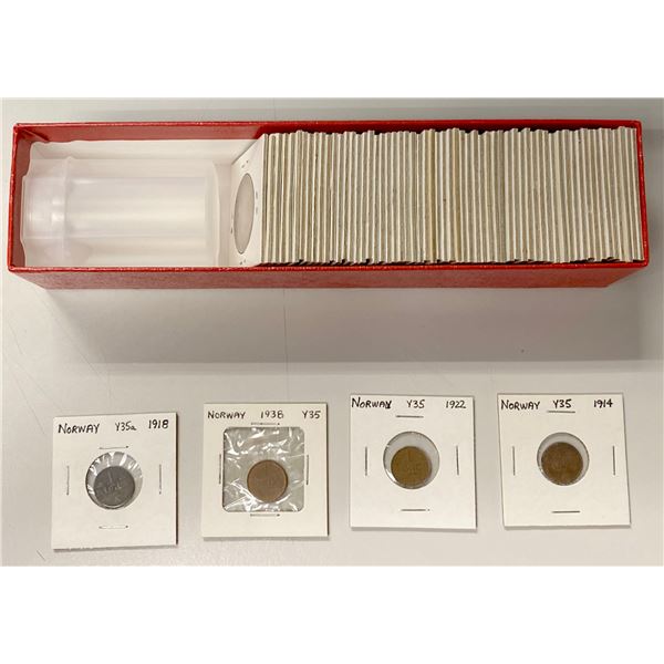 NORWAY: LOT of 64 coins