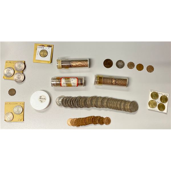 BRITISH HONDURAS: LOT of 221 coins