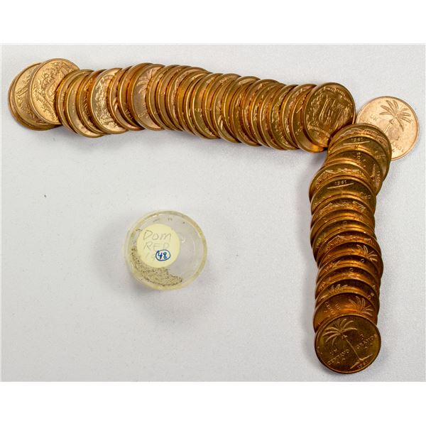 DOMINICAN REPUBLIC: LOT of 48 coins