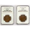 Image 1 : AUSTRALIA: George V, 1910-1936, LOT of 2 NGC-certified coins, NGC both AU58