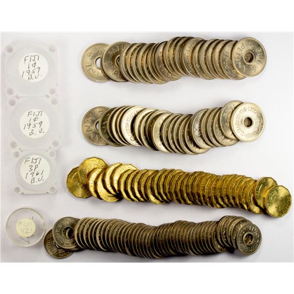 FIJI: LOT of 124 coins