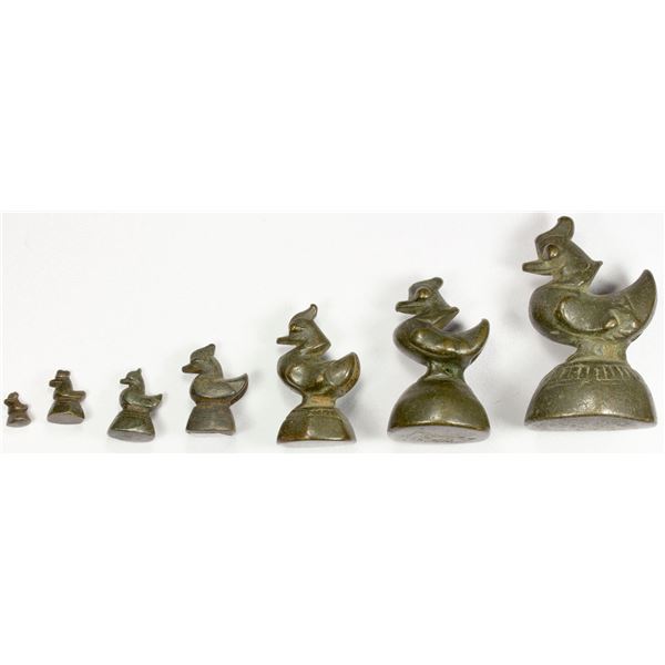 BURMA: SET of 7 AE opium weights