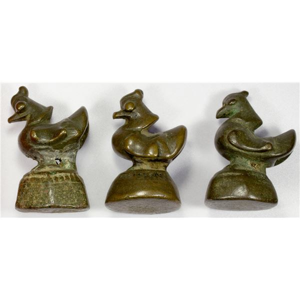 BURMA: LOT of 3 AE opium weights