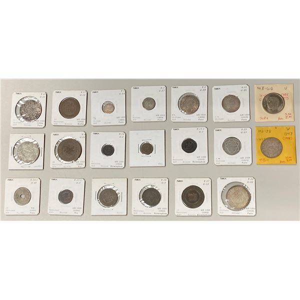 MOROCCO: LOT of 20 coins