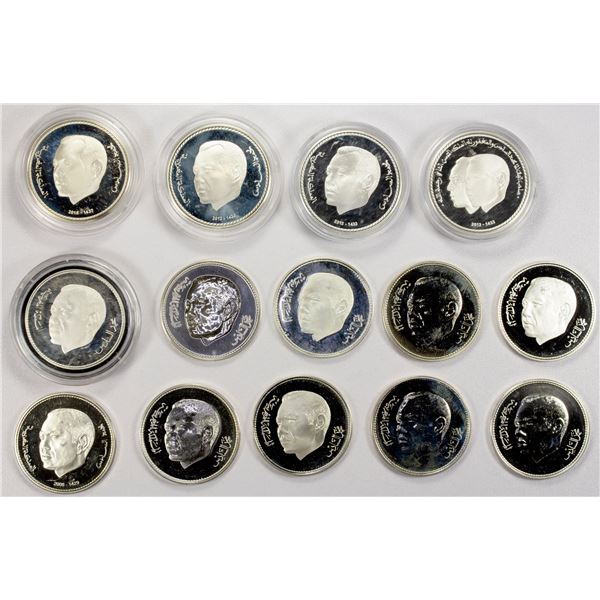 MOROCCO: LOT of 14 coins