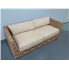 Image 8 : Woven Sofa w/ Cushions 73"x31"x27"H