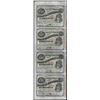 Image 1 : Uncut Sheet of (4) State of Louisiana Baby Bond Obsolete Notes