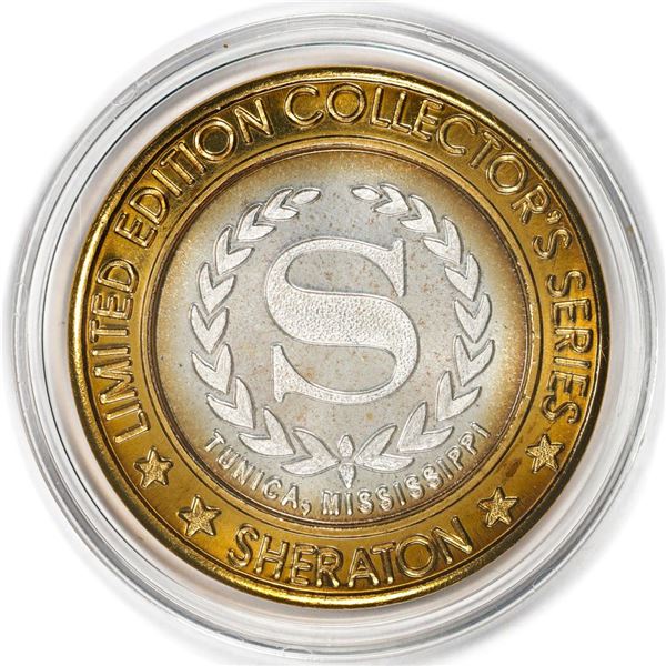 .999 Silver Sheraton Casino Tunica, Mississippi $10 Limited Edition Gaming Token