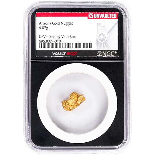 4.07 Gram Arizona Gold Nugget NGC Vaultbox Unvaulted