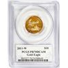 Image 2 : 2011-W $10 Proof American Gold Eagle Coin PCGS PR70DCAM Philip Diehl Signature