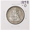 Image 1 : 1858-O Seated Liberty Half Dollar Coin