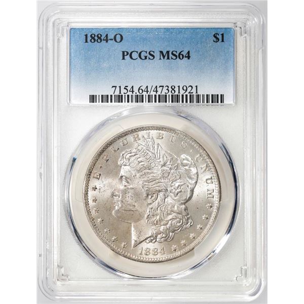 1884-O $1 Morgan Silver Dollar Coin PCGS MS64