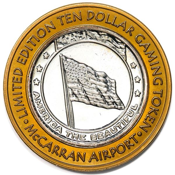 .999 Silver McCarran International Airport Las Vegas, NV $10 Limited Casino Token