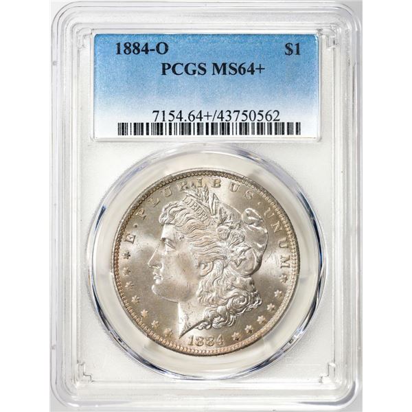 1884-O $1 Morgan Silver Dollar Coin PCGS MS64+