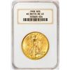 Image 1 : 1908 No Motto $20 St. Gaudens Double Eagle Gold Coin NGC MS63 Old Fatty Holder