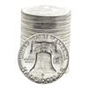 Image 2 : Roll of (20) Brilliant Uncirculated 1963 Franklin Half Dollar Coins