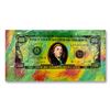 Image 1 : Steve Kaufman (1960-2010) "100 Dollar Old Ben Bill" Original Mixed Media on Canvas