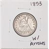 Image 1 : 1853 w/ Arrows Seated Liberty Quarter Coin