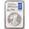 Image 1 : 2022-S $1 Proof American Silver Eagle Coin NGC PF70 Ultra Cameo Edmund Moy Signature