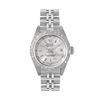Image 2 : Rolex Ladies Stainless Steel Diamond Datejust Wristwatch With Rolex Box