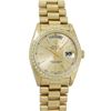 Image 2 : Rolex Men's 18K Yellow Gold Champagne Diamond Day Date President Wristwatch