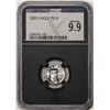 Image 1 : 2003 $10 Platinum American Eagle Coin NGCX Mint State 9.9