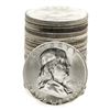 Image 1 : Roll of (20) Brilliant Uncirculated 1961 Franklin Half Dollar Coins