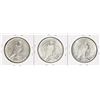 Image 2 : Set of 1927-P/D/S $1 Peace Silver Dollar Coins