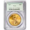 Image 1 : 1927 $20 St. Gaudens Double Eagle Gold Coin PCGS MS65 Old Green Holder